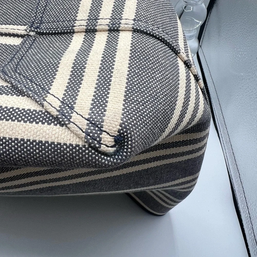 Kate Spade Blue and Cream Striped Tote - EUC